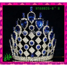 New designs rhinestone the latest jewelry cheap tall pageant big a crown